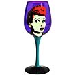 I Love Lucy Pop Art Purple Wine Glass